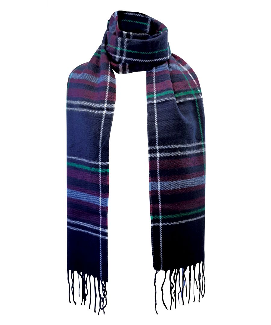 Ladies Check Tartan Winter ScarfIf you are looking for a scarf to use as a fashion statement as well as keeping you warm and toasty in the winter months then these ladies 100% polyester scarves with a tartan check pattern are a choice for you to consider.These scarves are made with a checkered tartan style creating a distinct look. They would also make a great gift for any woman in your life.They would be ideal for people of Scotland that are a little patriotic but don’t think it’s just for the Scots. They’ll go with most winter and outdoor outfits for anyone. With 2 colours available, a great soft material and tassels at the end of each side.These scarves are a regular length and are available in 2 colours which include Red and Navy. They are one size at 195cm X 25cm, made from 100% polyester and they are machine safely washable.Extra Product DetailsLadies Scarfs100% PolyesterTartan Check StyleFashionable2 ColoursOne Size FitsIdeal GiftMachine Washable
