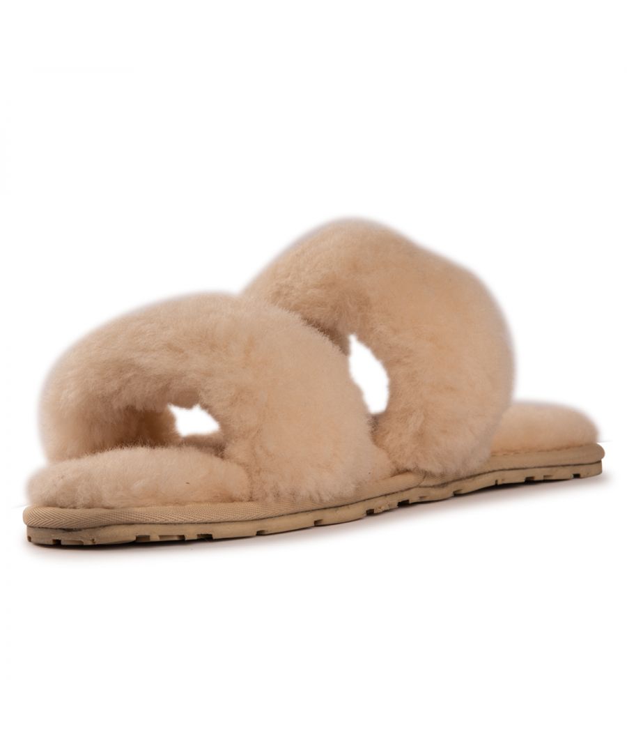Easy to slide on fashion footwear \n Soft premium genuine Australian Sheepskin wool upper\n Full premium sheepskin insole\n Twin strap style to be used in any weather \n Soft Rubber outsole – highly durable and lightweight\n The perfect accessory\n 100% brand new and high quality, comes in a branded box, suitable for gifting