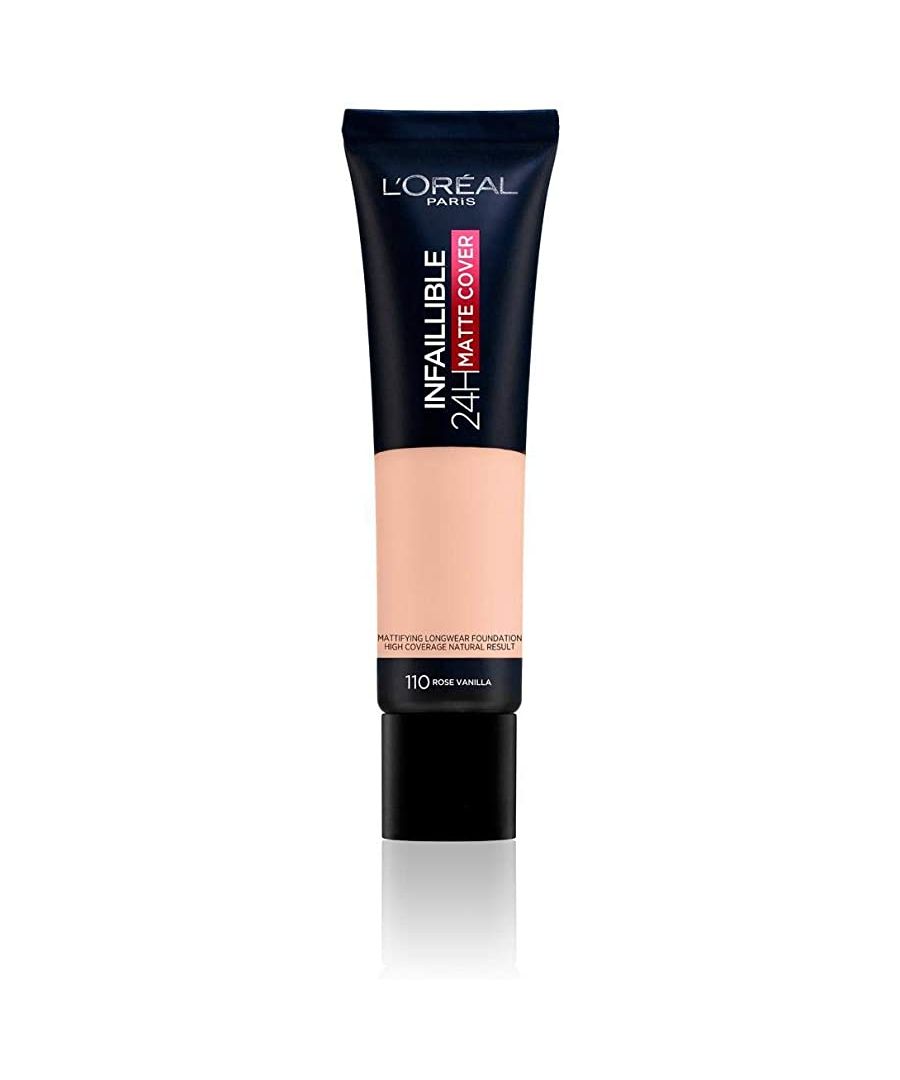 Image for New L'Oreal Infallible 24H Matte Cover Foundation 30ml - 110 Vanilla Rose