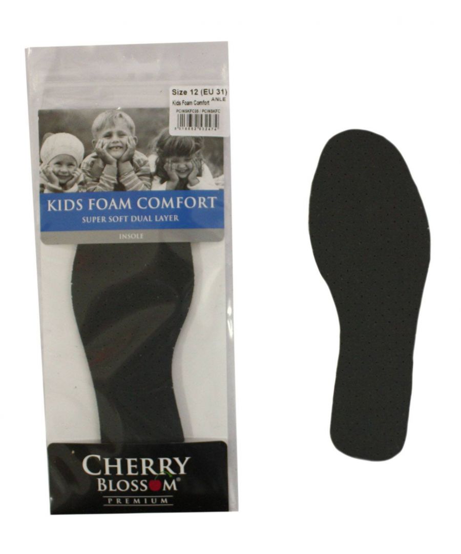  Childrens Insoles Foam Shoe Care grey Textile - Size UK 10 Kids