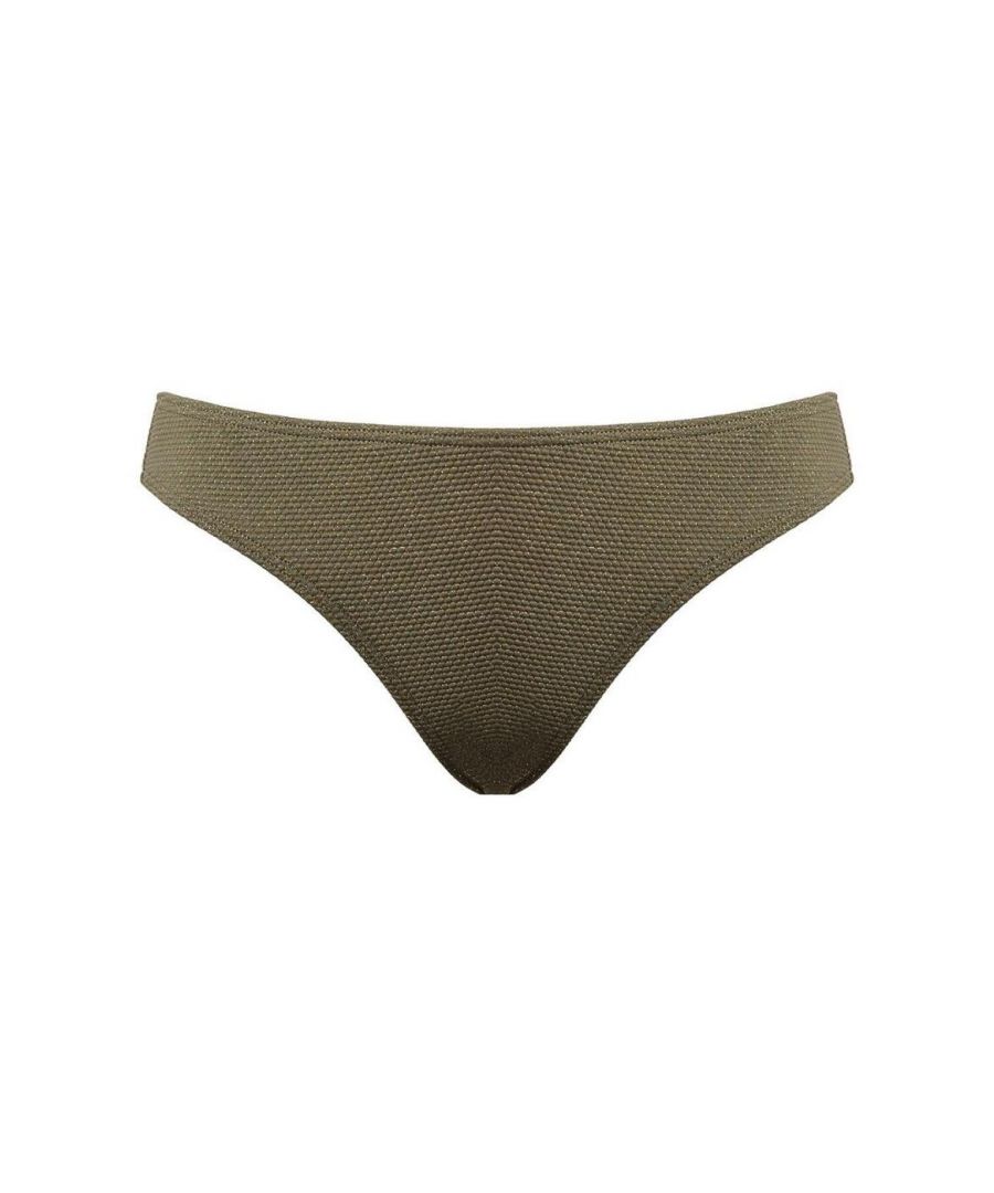 Pour Moi Womens Barcelona Bikini Brief - Green Polyamide - Size 2XL