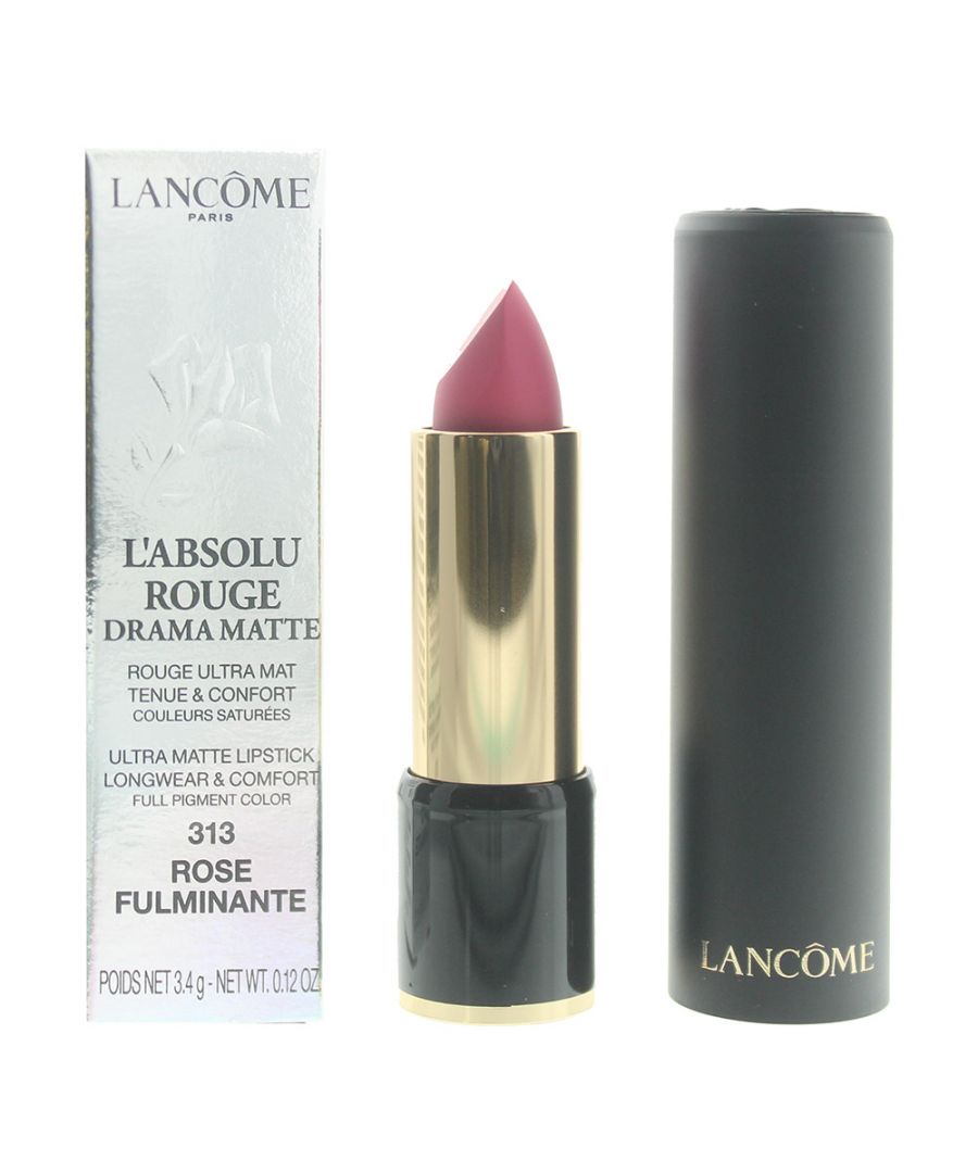 Image for Lancôme L'Absolu Rouge Drama Matte 313 Rose Fulminante Lipstick 4ml