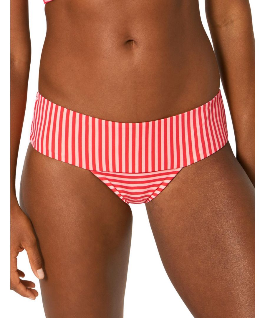 Sloggi Womens 10201971 Amalfi Baby Hipster Swim Brief - Red Elastane - Size 14 UK