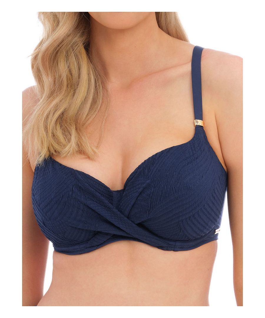 Fantasie Womens Ottawa Full Cup Bikini Top - Blue - Size 32G