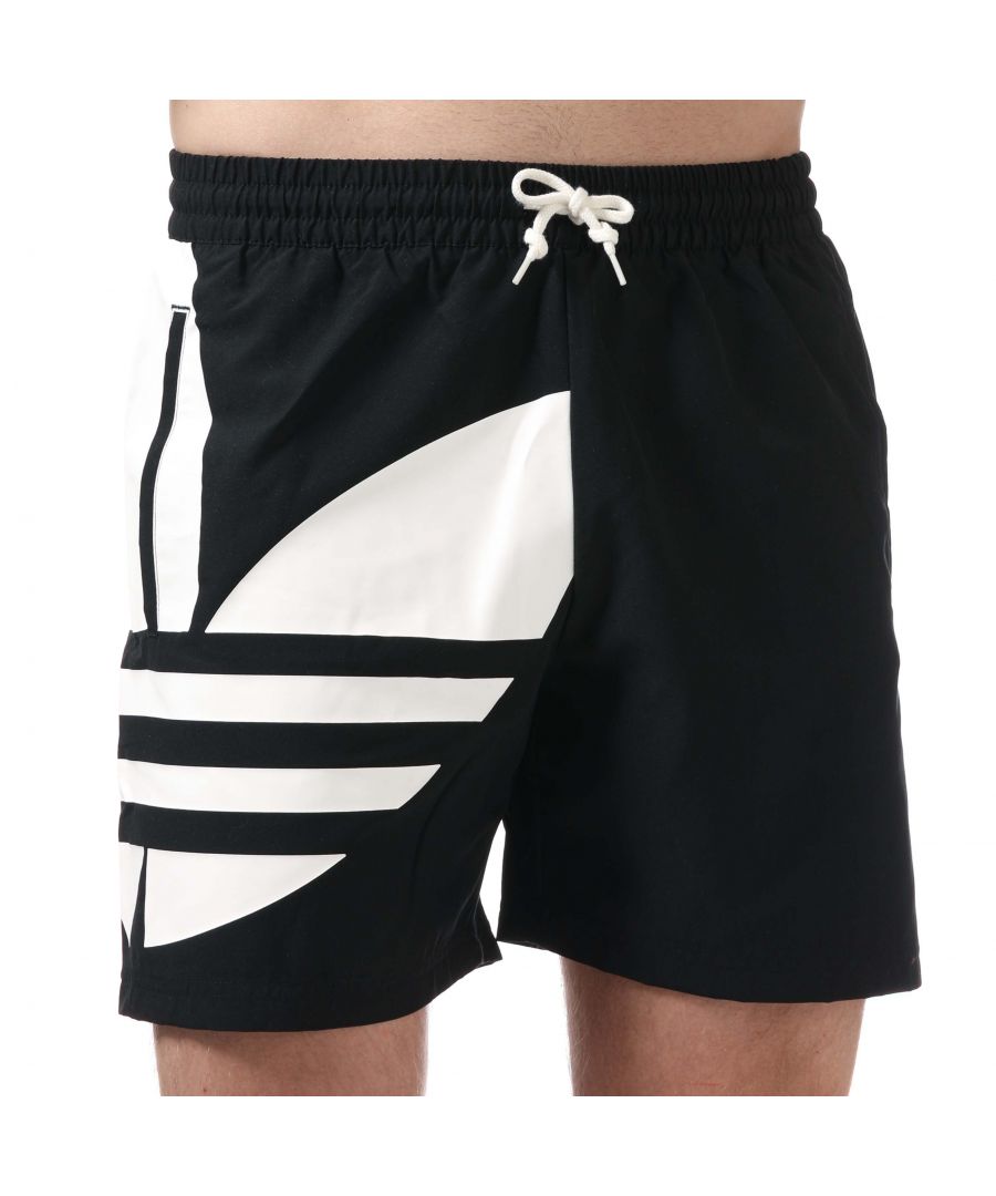Image for Men's adidas Originals Big Trefoil Swim Shorts in Black