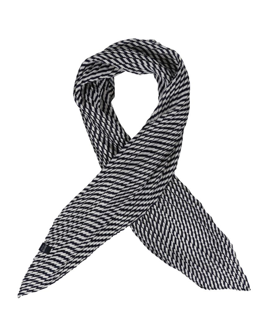Image for Regatta Womens/Ladies Meggie Striped Plisse Fashion Scarf (Navy/White)