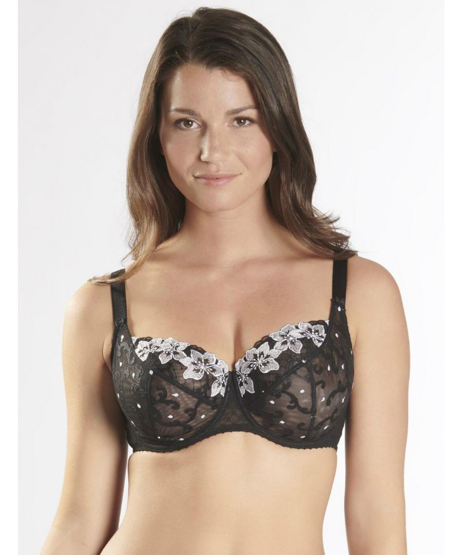 Aubade Womens Wandering Love Comfort Full Cup Bra - Black - Size 32E