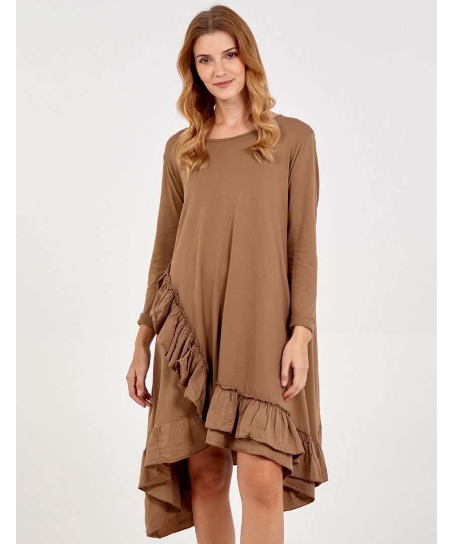 Image for LILLA - Long Sleeve Frill Dress