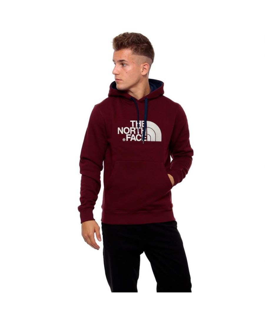 The North Face Mens Drew Peak Fleece Hoodie \nFeaturing a Large Embroidery Stitched Logo\nSoftly Textured Fleece Inner Surface\nDrawstring Hood, Kangaroo Pocket on the Front\nElasticated Sleeve Cuffs and Hem\nFashionable Hoodie Made from Comfortable Material\nMachine Washable