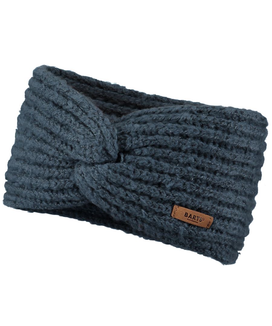 The Desire Headband is a headband with a wrap at the front and is made of soft brushed yarn.