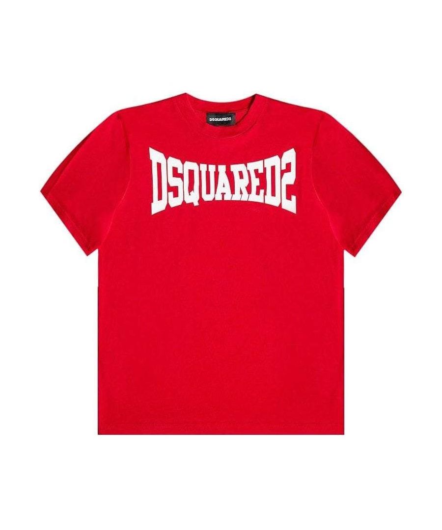 Image for Dsquared2 Boys Cotton T-Shirt Red