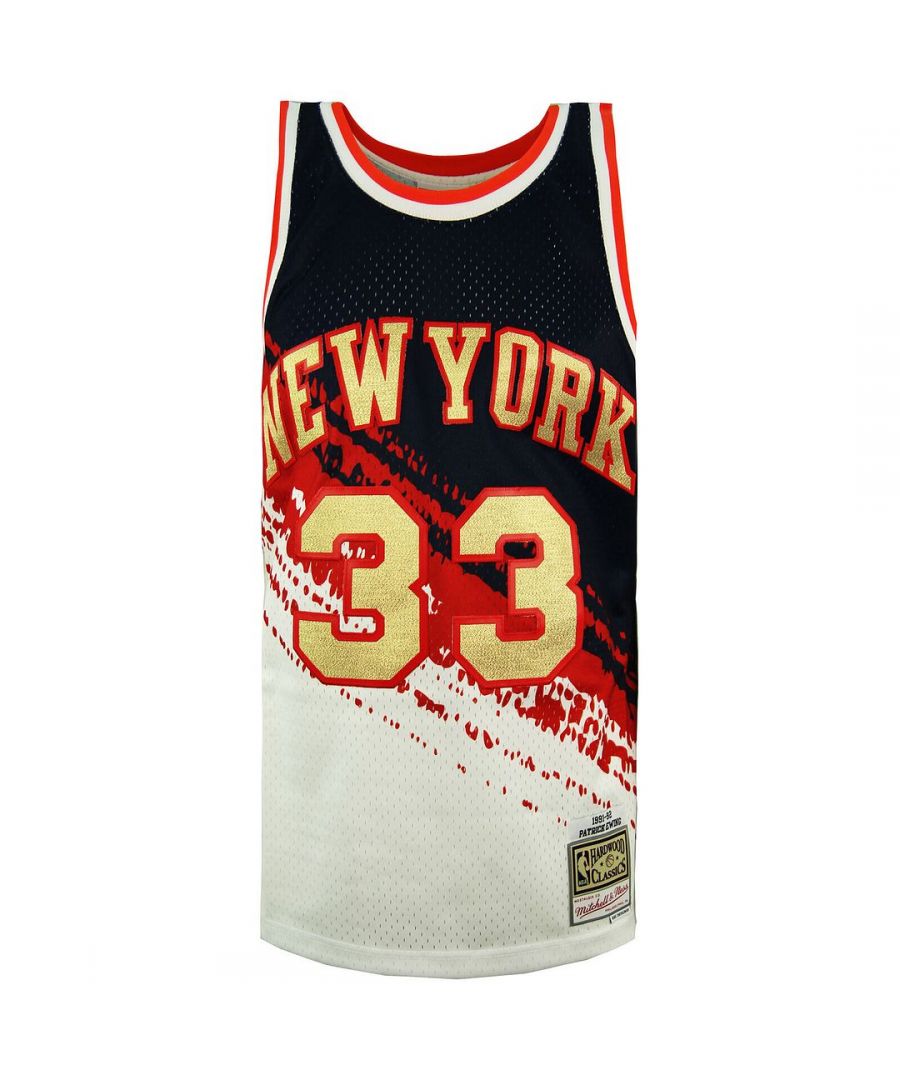 Mitchell & Ness New York Knicks Patrick Ewing Swingman Mens Vest SMJYNG18275 NYKNYWH91PEW