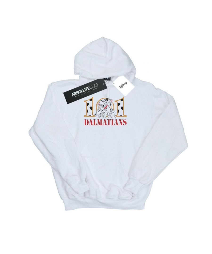 Disney Mens 101 Dalmatians Puppy Hug Hoodie (White) - Size X-Large