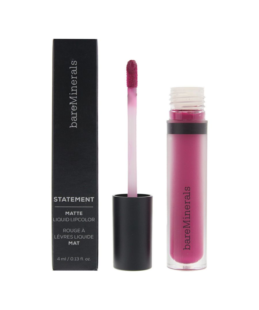 Bare Minerals Statement is a cream-to-matte liquid lip colour that deliver a full-coverage and soft-focus matte finish. Combined with plant based-bees waxes to ensure that your lips are hydrated, smooth and never dry. Is a long-lasting wear and non-sticky texture. Available in more colours