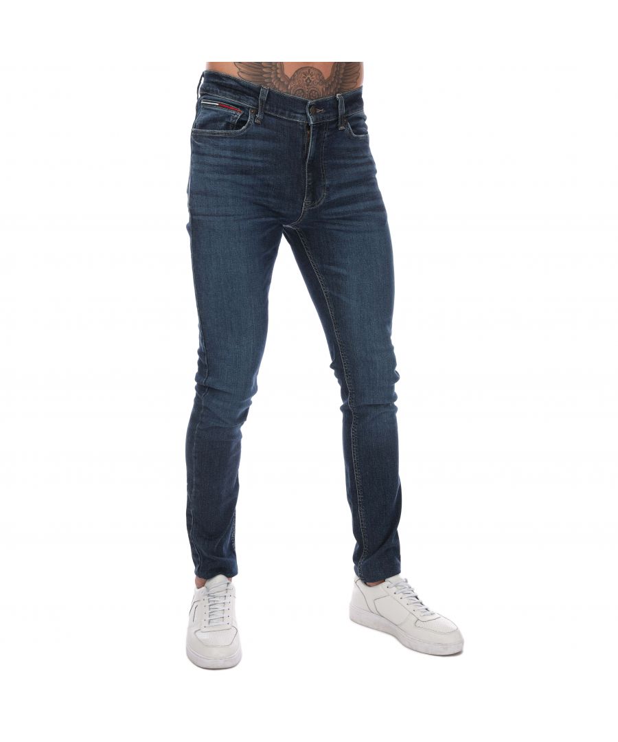 Tommy Hilfiger Simon skinny jeans voor heren, donkerblauw