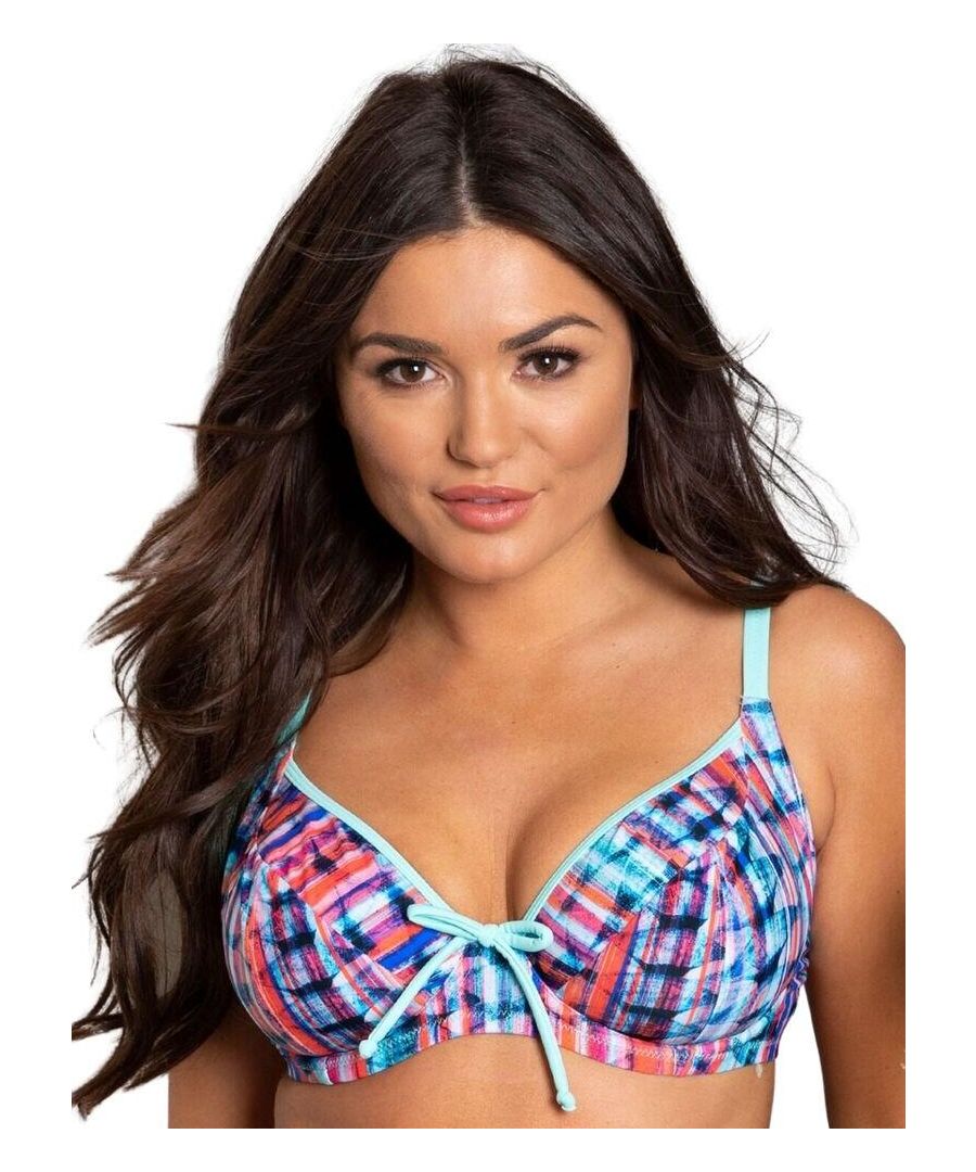 Pour Moi Womens 14402 Ocean Bay Underwired Bikini Top - Multicolour Elastane - Size 32D