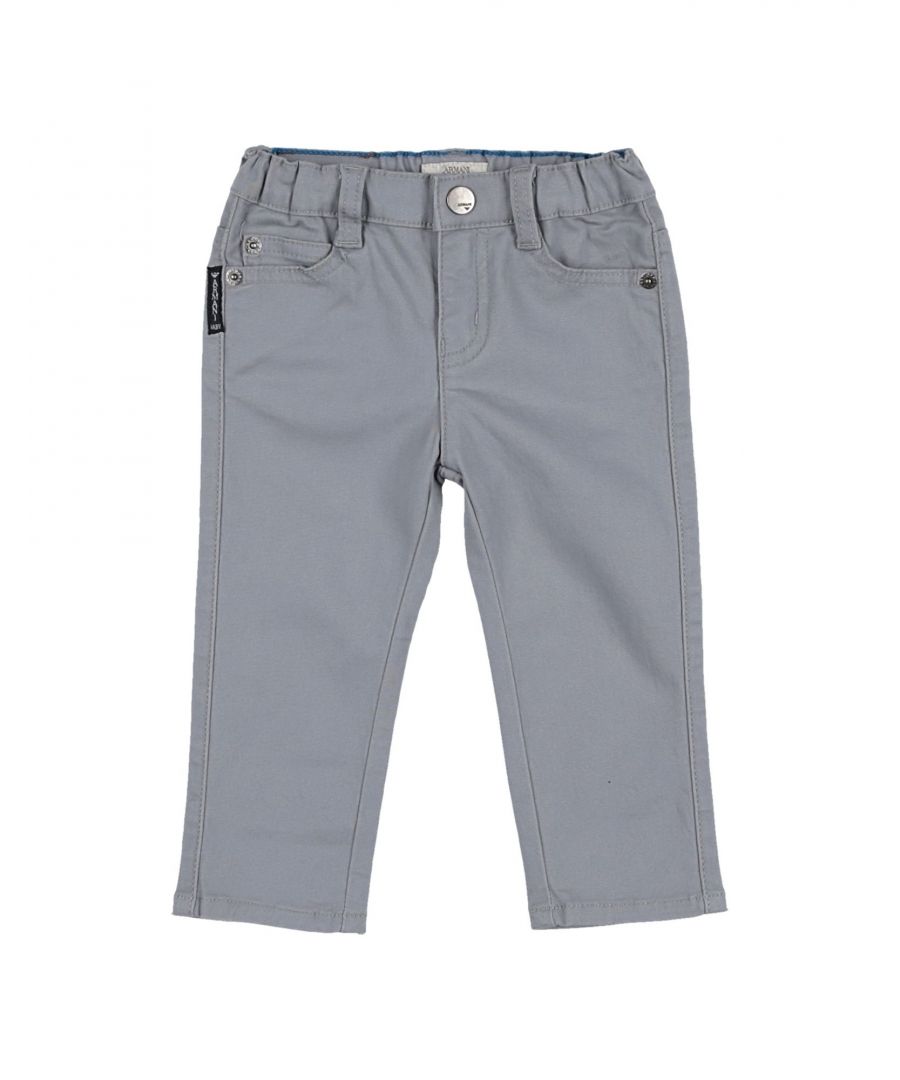 Image for Armani Jeans Baby Cotton Trousers in Grey