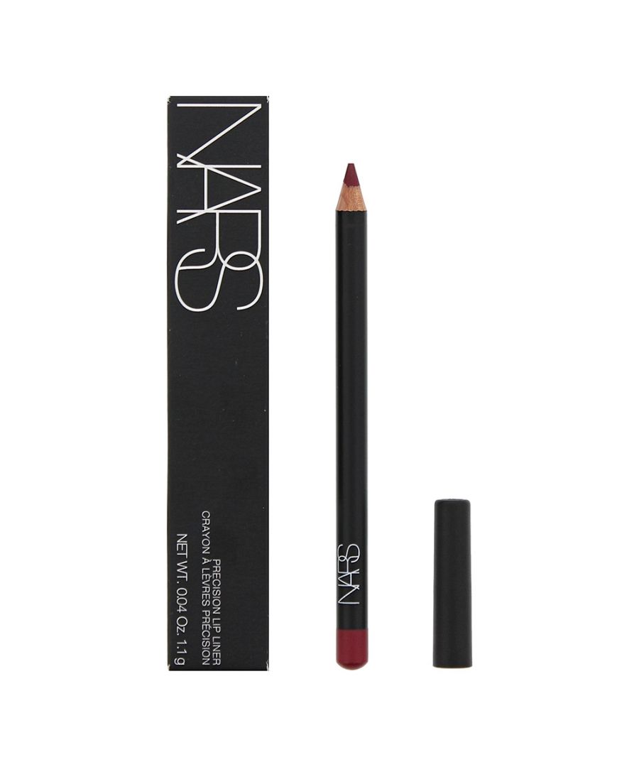 This creamy velvet lip liner by Nars lines the lips with precision in preparation for the lip colour of your choice. The pencil applicator makes it easy to draw fine lines and the creamy texture means the liner can be used as a base colour as well as an outline.