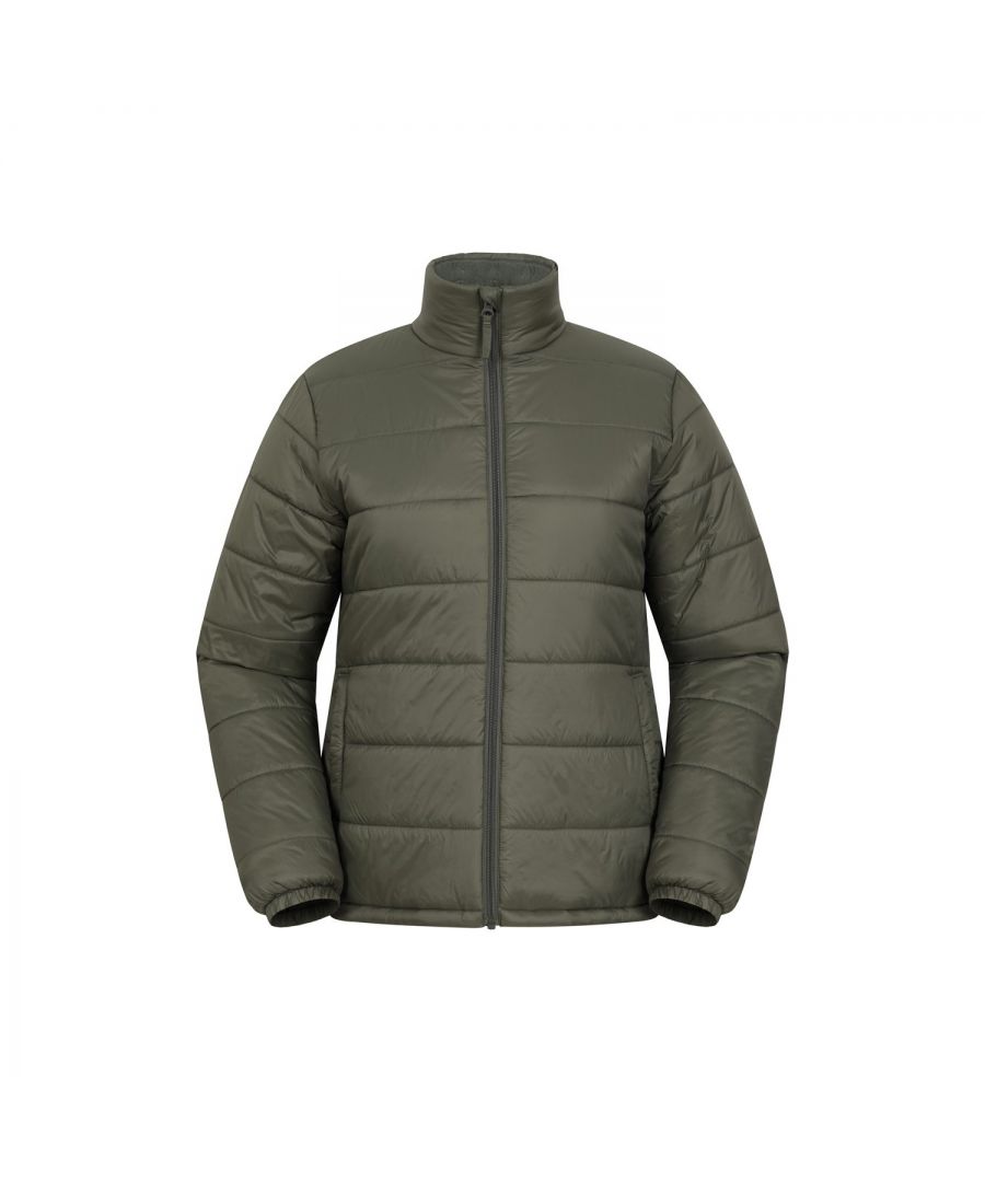 Mountain Warehouse Womens/Ladies Essentials Lightweight Padded Jacket (Green) Nylon - Size 12 UK