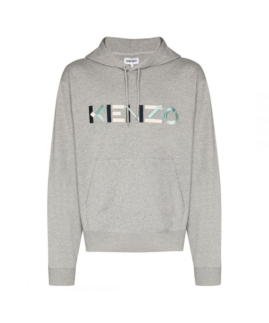 Kenzo Multicolour Classic Logo Mens Grey Hoodie. Kenzo Multicolour Classic Logo Grey Hoodie. 100% Cotton. Logo Design On Chest. Regular Fit, Fits True To Size. FA65SW3004MD.94