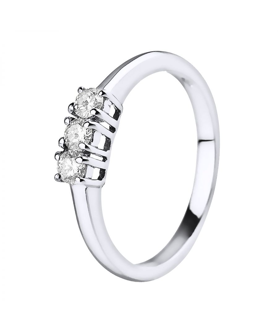 Image for DIADEMA - Ring - Trilogy Diamond - White Gold