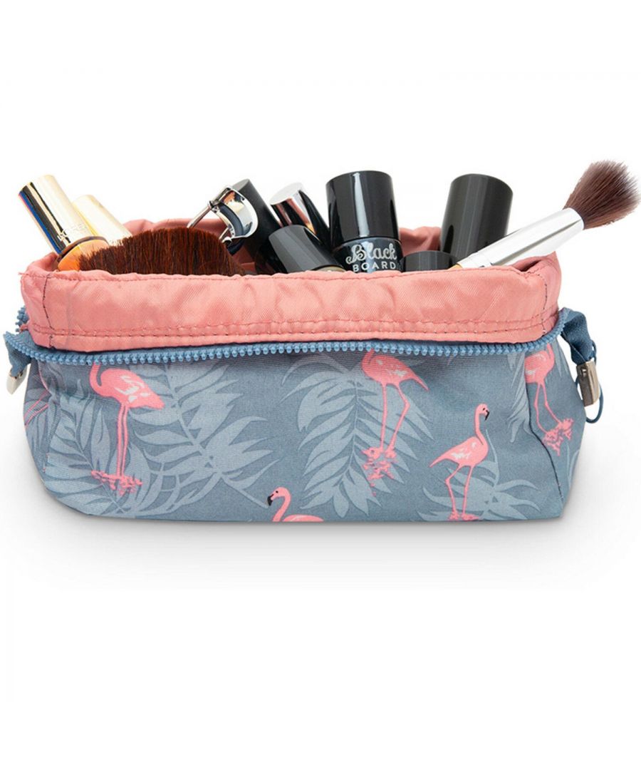 This makeup bag is designed to simplify your life. You just need to put all your cosmetic accessories into this bag, and that's it, simple and easy, foolproof.\nThis makeup bag will solve all these problems.\n\nReasons that makeup Bag, a top choice:\n1.Lightweight, portable, and fashionable makeup bag intended use for travel, luggage, mess kit.\n2.Large Capacity ensure you can store more, don't need to worry about you have to leave some of your cosmetics at home \n\nWATERPROOF&SHOCKPROOF MATERIAL: Scratch-resistant/Durable/Water-resistant Polyester And Cotton Material, With Elegant Design Protects Your Item From Scratches, Dust And Accidental Dropping\nSEPARATE POCKETS: With Separate Pockets, You Could Classify Your Items Like Cosmetics, Skin Care, Lotion, Foundation, Powder, Brow pencil, Brush, Charger, Power Bank, USB Cable And Etc, Interior Separate Pockets For Some Small Accessories, Which Could Solve Your Troubles On Trip Easily\nHOLDS ALL YOUR ESSENTIALS: The Both Side Of Steel Frame Make The Bag More Stereo And Exquisite; Great For Business Trip, Travel, Camping, Hiking, Fishing, Dating, Party, Gift And Also Suitable For Home Use
