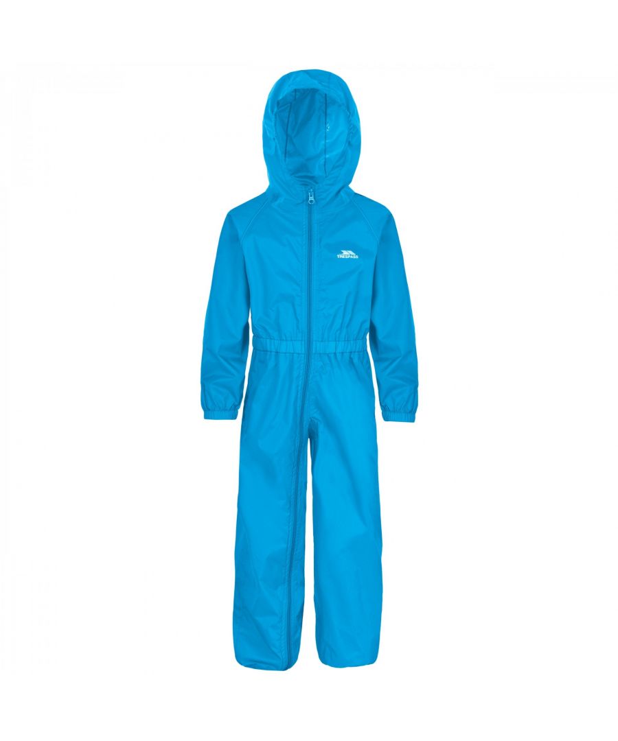 Image for Trespass Childrens/Kids Button Rain Suit (Blue)