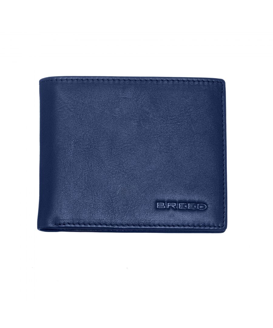 Length: 94mm; Width: 113mm; Height: 17mm; Material: Genuine Leather; Color: Blue; Pockets: 2; Card Holders: 4; ID Window: Yes; Bi-Fold: Yes; RFID Blocking: Yes