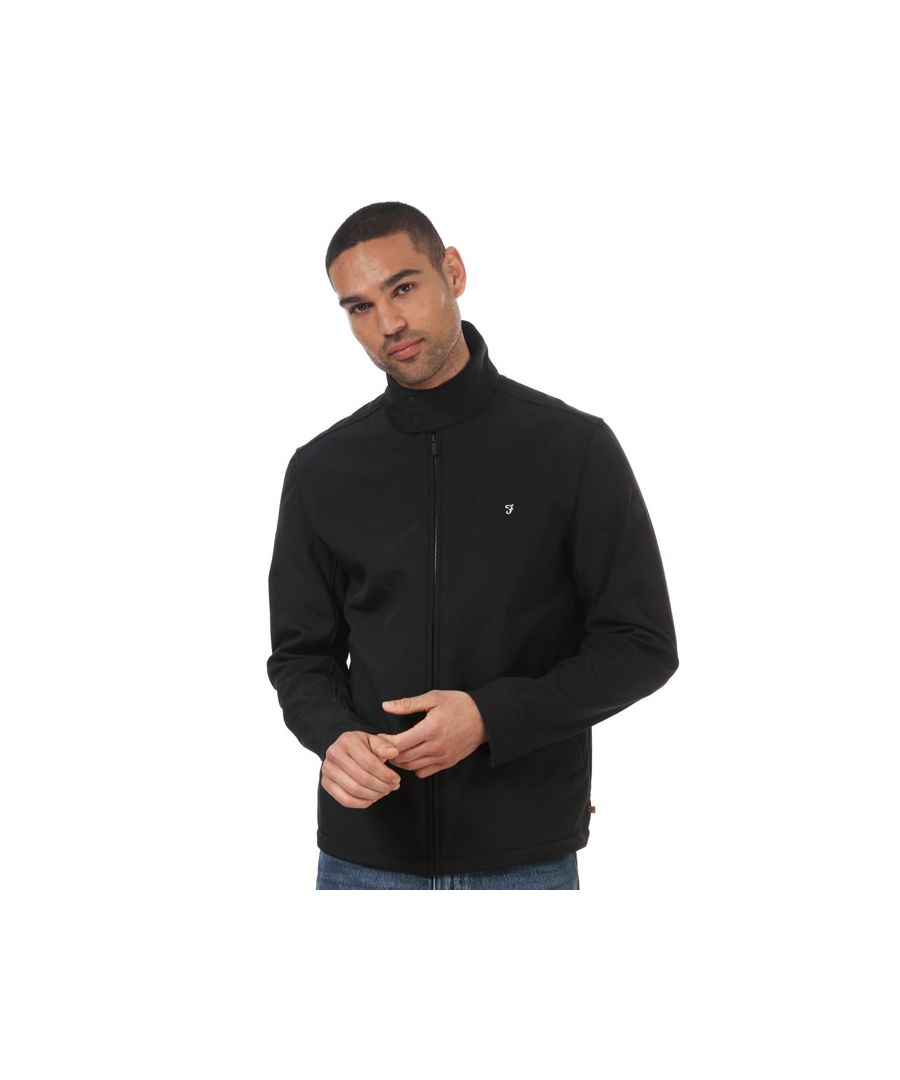 Farah Mens Cormack Blouson Jacket in Black - Size 2XL