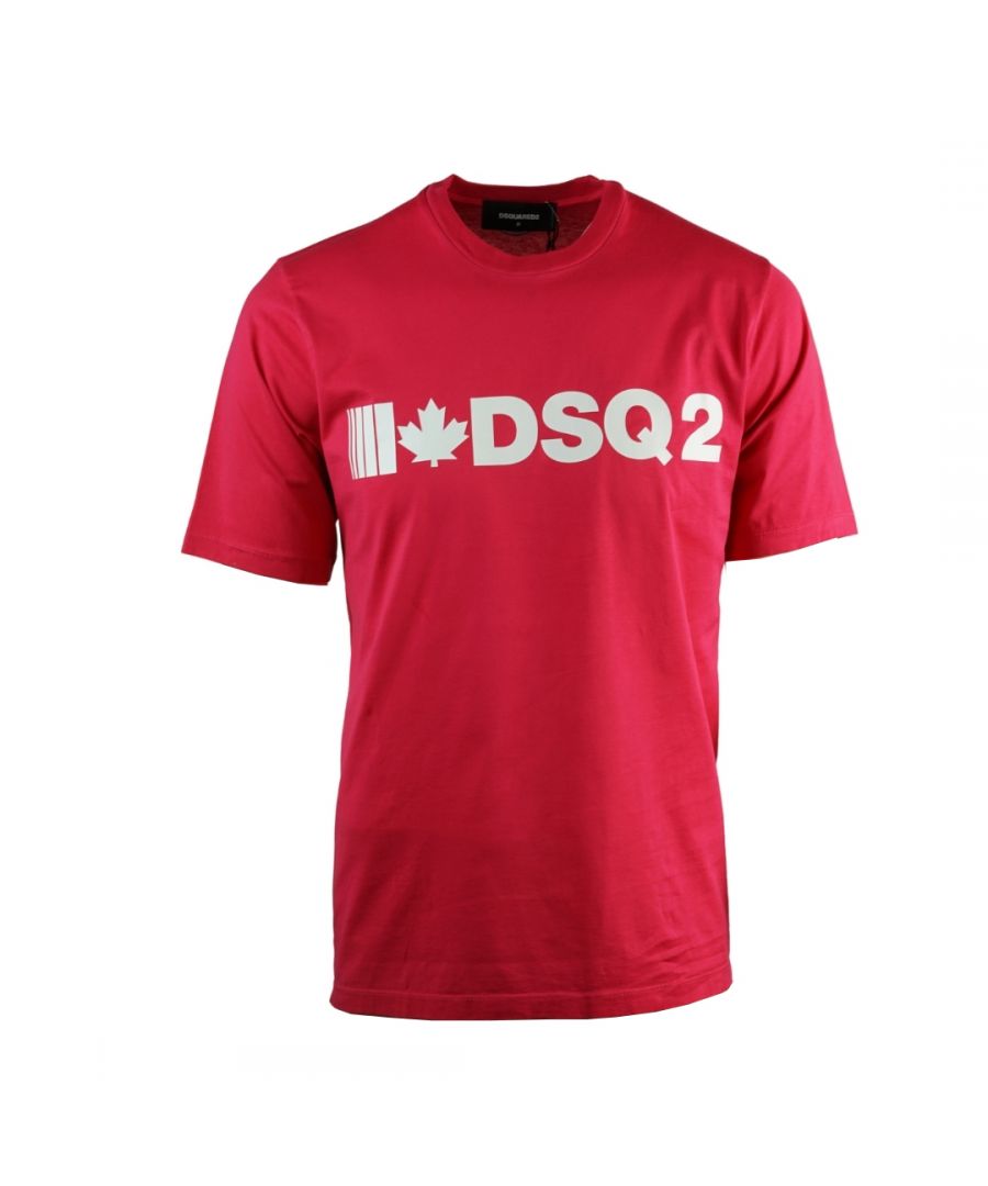 Dsquared2 DSQ2 paars T-shirt in losse pasvorm