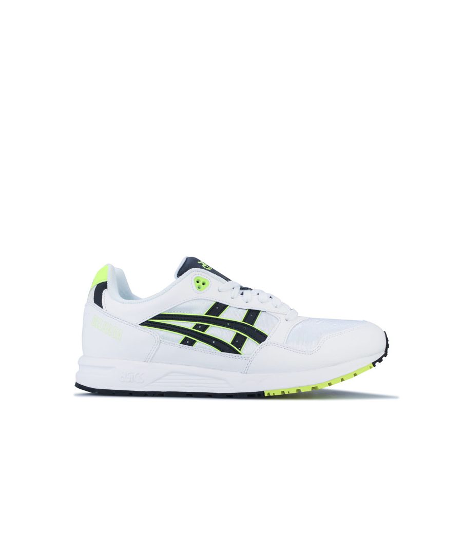 Mens Asics Tiger GELSAGA Trainers in white - black.<BR><BR>- Sleek nylon upper with synthetic leather overlays.<BR>- Lace-up construction.<BR>- Padded collar and tongue.<BR>- Comfortable textile lining.<BR>- Soften every landing with GEL cushioning under your heel.<BR>- Compression-moulded EVA midsole.<BR>- Durable rubber outsole.<BR>- Asics branding at heel  tongue and side.<BR>- Textile and synthetic upper  Textile lining  Synthetic sole.<BR>- Ref: 1191A170-100