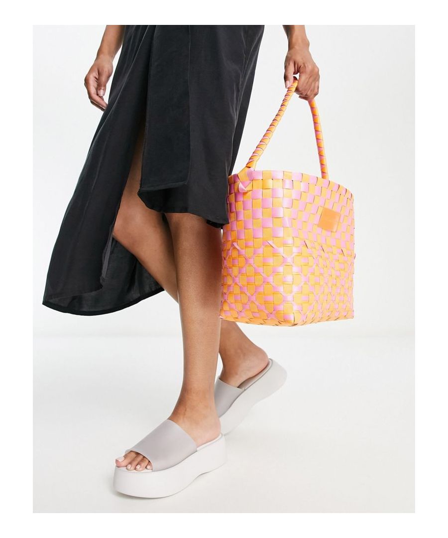 Bag by Reclaimed Vintage Exclusive to ASOS Grab handle Open top Logo patch Sold by Asos