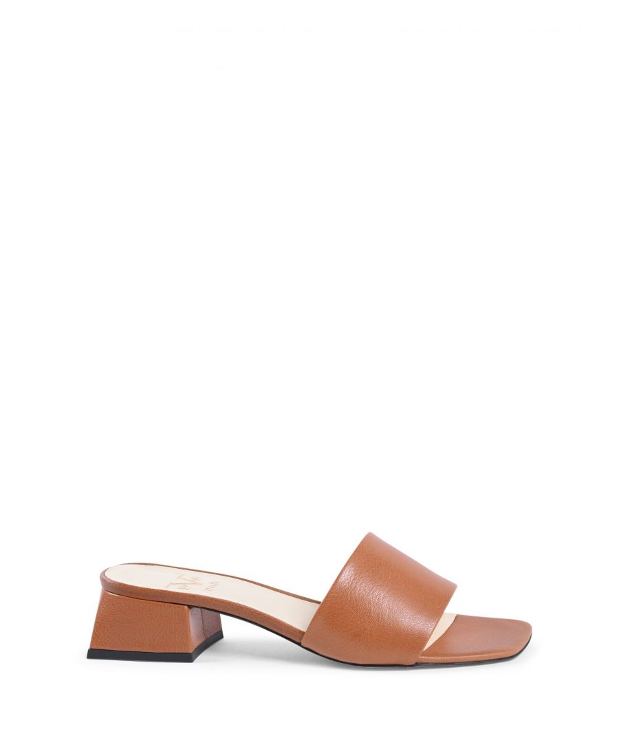Versace 1969 Abbigliamento Sportivo Srl Milano Italia 19V69 Womens Sandal Tan Neper Kid Tan Leather - Size UK 6
