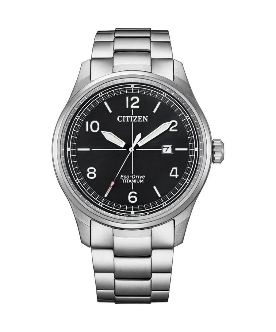 Citizen Mens Silver Watch BM7570-80E Titanium - One Size