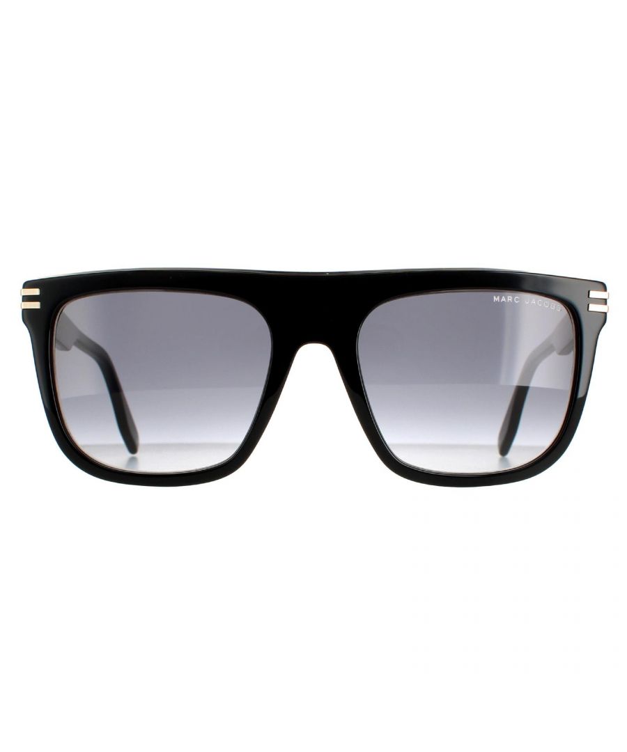 Marc Jacobs Square Mens Black Dark Grey Gradient MARC 586/S  MARC 586/S are a stylish square style crafted from lightweight acetate. The Marc Jacobs branding features on the slender temples for authenticity.