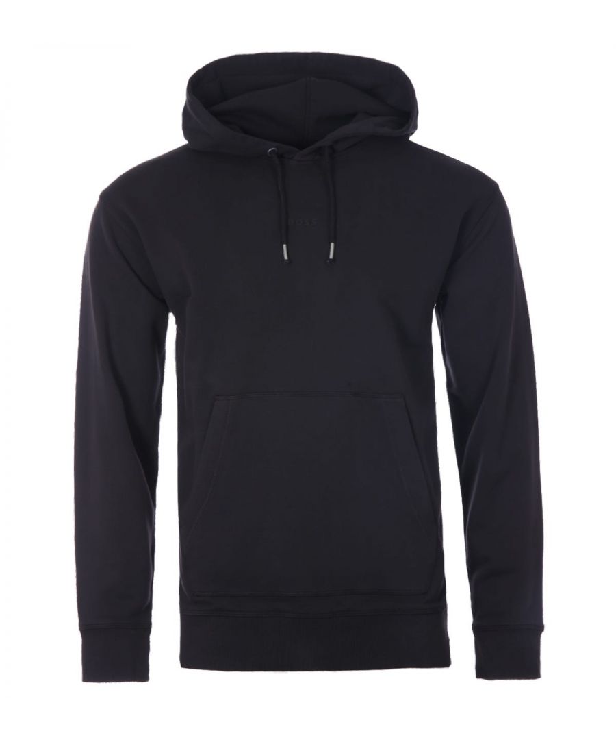 A BOSS everyday essential to elevate your off-duty look. This contemporary hooded sweatshirt is crafted from sustainably sourced made in Africa cotton French terry, that has been garment dyed for a casual appeal. Featuring an adjustable drawstring hood, elasticated trims and an easy-to-pull-on design. Finished with the iconic BOSS logo printed tonally, centre chest.Cotton made in Africa - an initiative of the Aid by Trade Foundation, one of the world's leading standards for sustainably produced cotton. By purchasing this product, you are contributing to protecting the environment and sustainable cotton farming in Africa. Regular Fit, Pure Cotton French Terry, Garment Dyed, Adjustable Drawstring Hood, Long Sleeves, Elasticated Cuffs & Hem, Responsible Collection, BOSS Branding. Style & Fit: Regular Fit, Fits True to Size. Composition & Care:100% Cotton, Machine Wash.