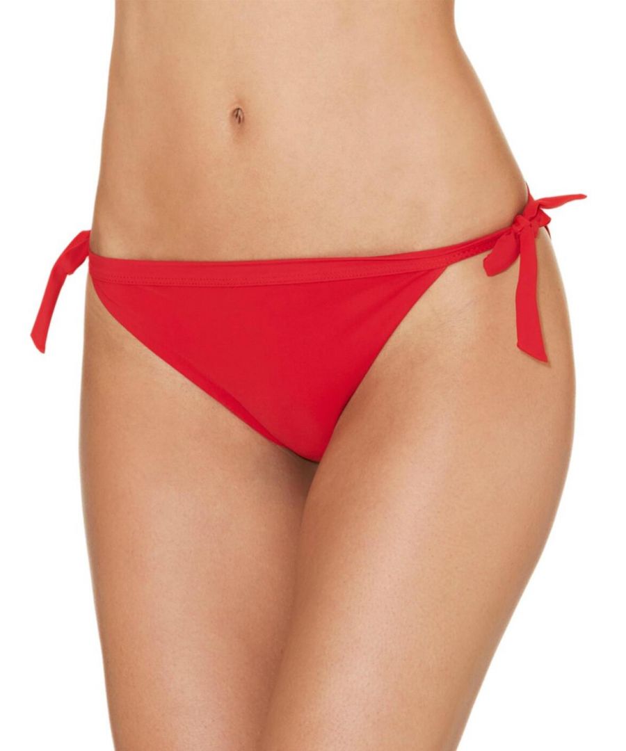 Aubade Womens ER20 Ocean Bow Mini Coeur Bikini Brief - Red - Size 10 UK