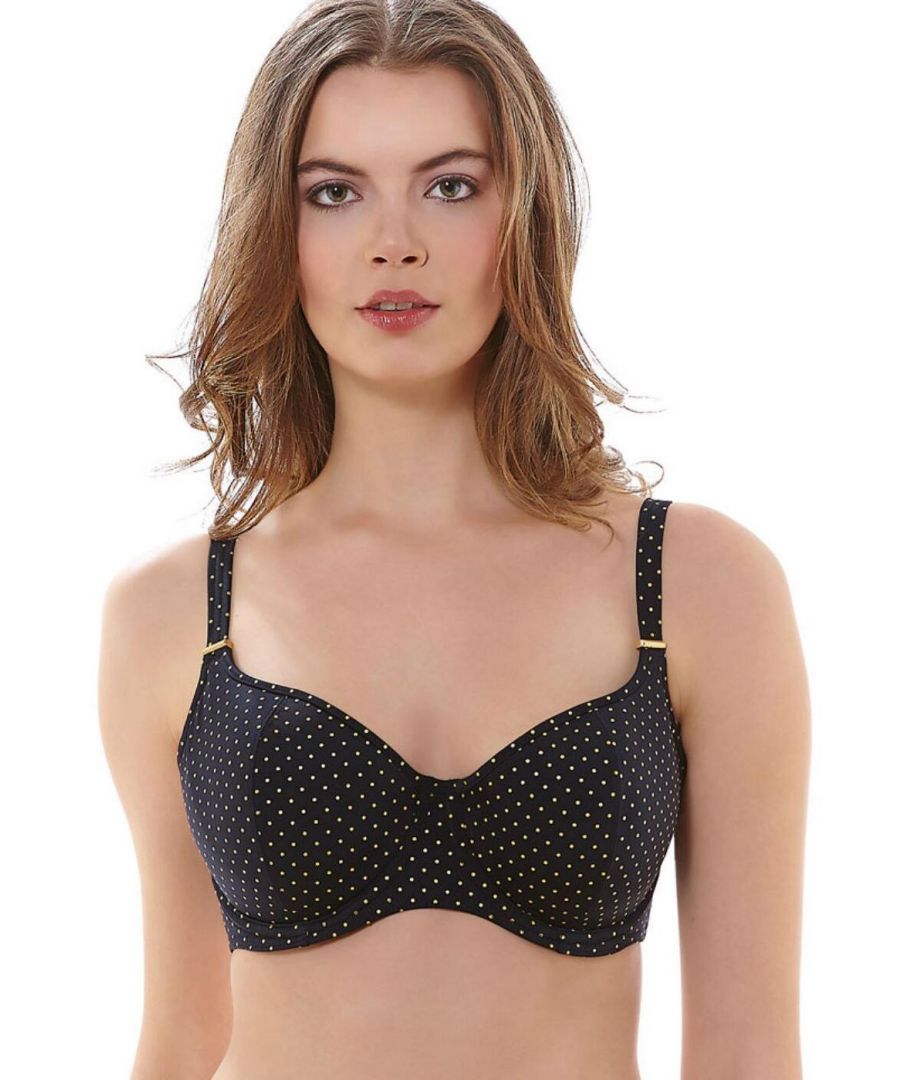 Freya Womens Sagittarius Sweetheart Padded Bikini Top - Black - Size 32D