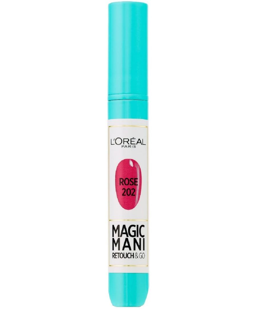 Perfect for retouching nail polish that is chipped, damaged or scaly. Thanks to its easy to hold shape and size and quick drying formula, the Magic Mani pen refreshes your manicure in the blink of an eye, leaving your nails in tip top condition! Shake well with the cap closed. Press several times on the cartridge at the end of the pen to turn it on. Apply on the nails by pressing.