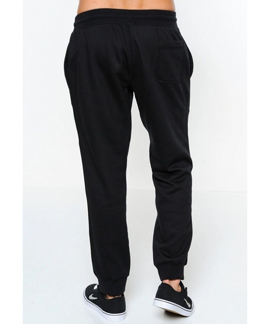 Nike Air Mens Fleece Joggers in Black Cotton - Size X-Large