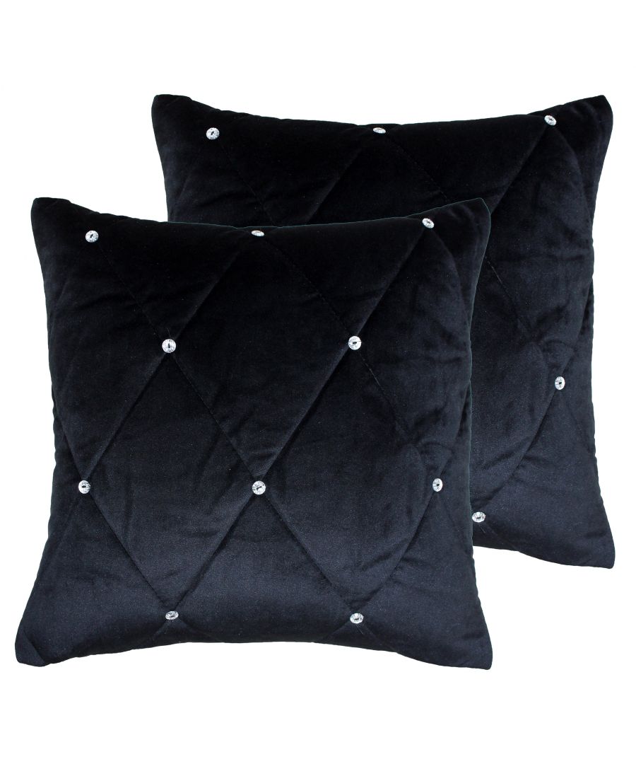 Image for New Diamante Cushions (Twin Pack)