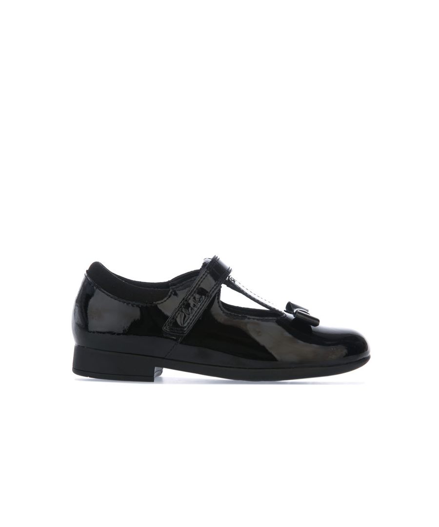 Girl's Clarks Children Scala Hope Patent Shoes in Black