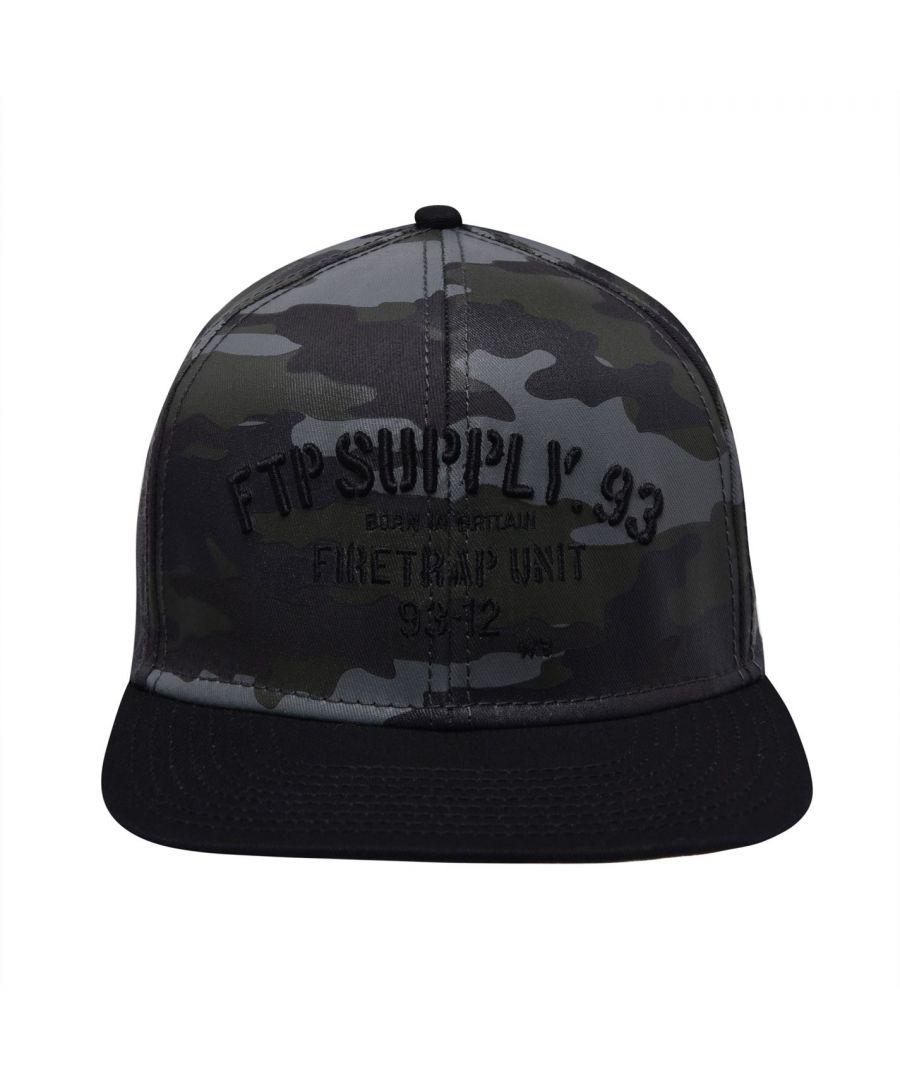 Firetrap Camo Cap - Refresh your wardrobe with the Camo Cap from Firetrap. This simple design is finished with a curved peak and secure fastening, perfect for adding a touch of style to casual outfits.