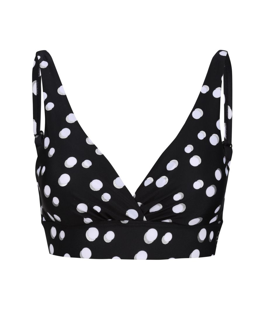 Regatta Womens/Ladies Paloma Polka Dot Bikini Top (Black/White) - Size 8 UK