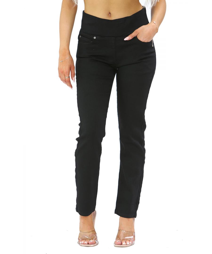 Womens Elasticated Waist Jeans Tummy Control Stretch Jeggings.      \nSkinny Slim fit Shape Makes Them the Perfect Everyday Pair of Jeans.      \nTummy Control Elasticated Waist for Extra Comfort.      \nFunctional 2 Front, 2 Back Pockets and Single Coin Pocket.      \nPerfect Fit Jeans You Feel Good Every Single Wear.