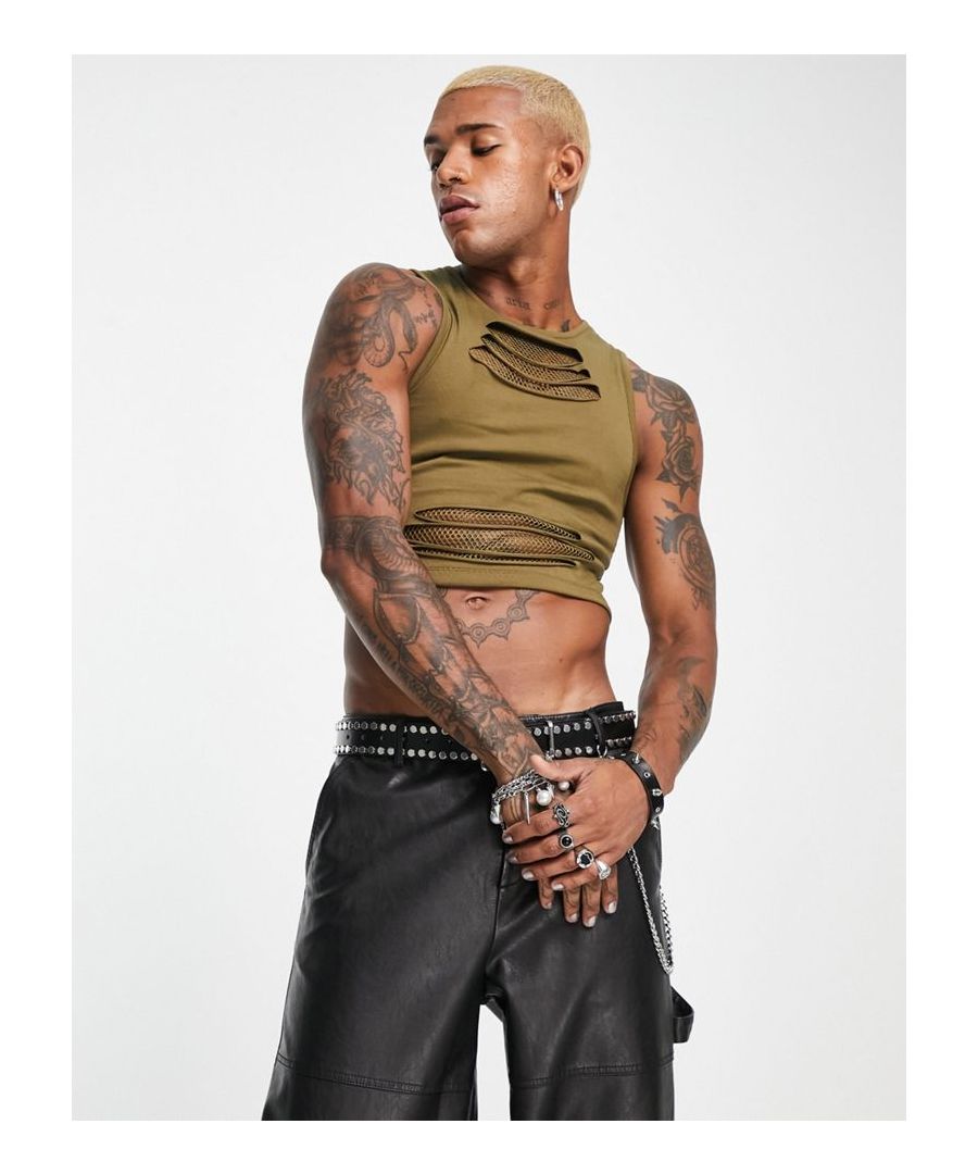T-Shirts & Vests by Collusion Exclusive to ASOS Crew neck Sleeveless style Cropped length Oversized fit  Sold By: Asos