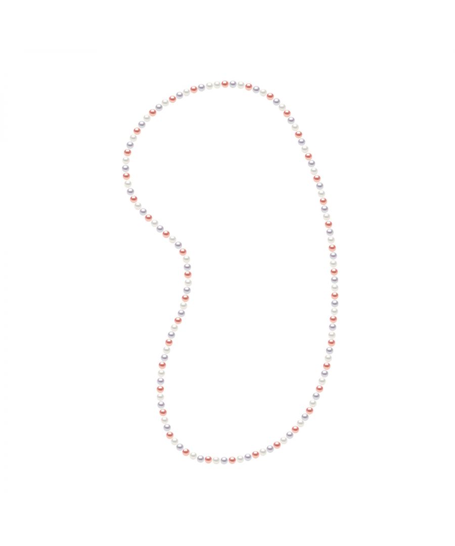 Necklace ou Double Rang Opera true Cultured Freshwater Pearls 6-7 mm - 0,24 in Multicolor - Natural Color - Length 80 cm , 31,5 in - Our jewellery is made in France and will be delivered in a gift box accompanied by a Certificate of Authenticity and International Warranty