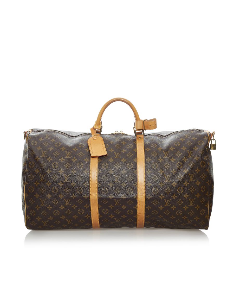Image for Vintage Louis Vuitton Monogram Keepall Bandouliere 60 Brown