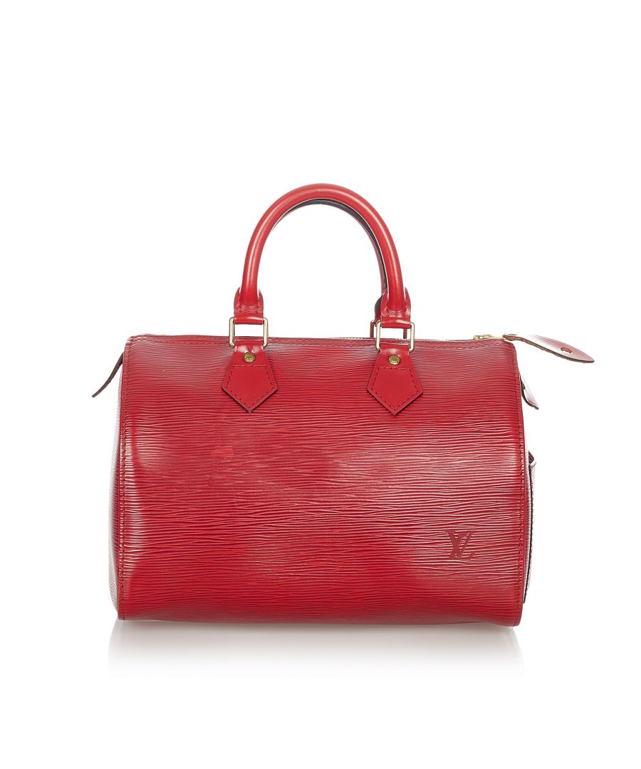 Image for Vintage Louis Vuitton Epi Speedy 30 Red