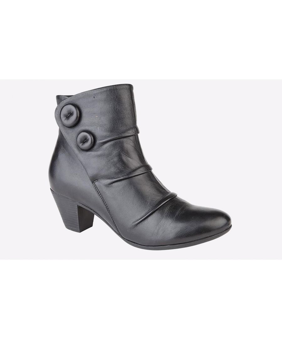 Cipriata Emma MEMORY FOAM Ankle Boot Womens - Black - Size UK 7